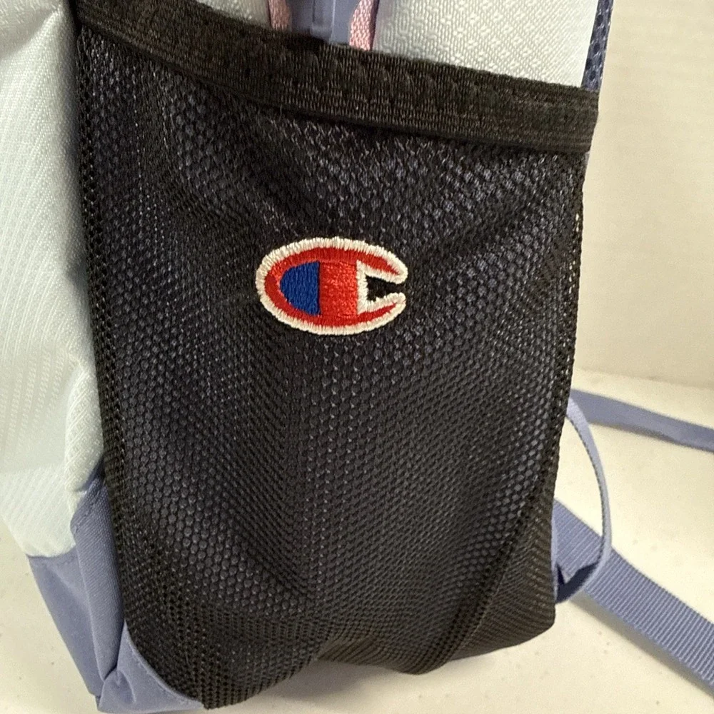 Champion Center Backpack, Light Blue/Navy/Coral, Laptop Pouch, NWT